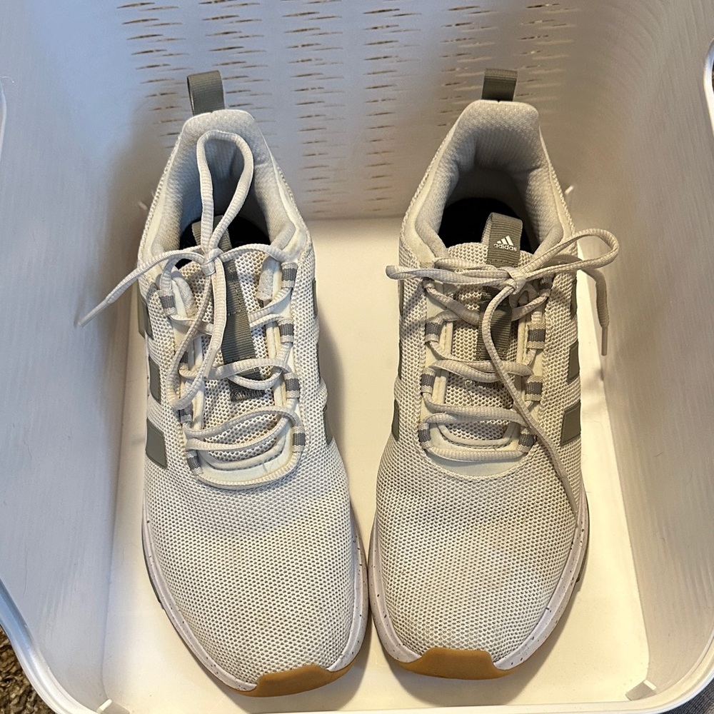 adidas Gray/Green Athletic Shoes